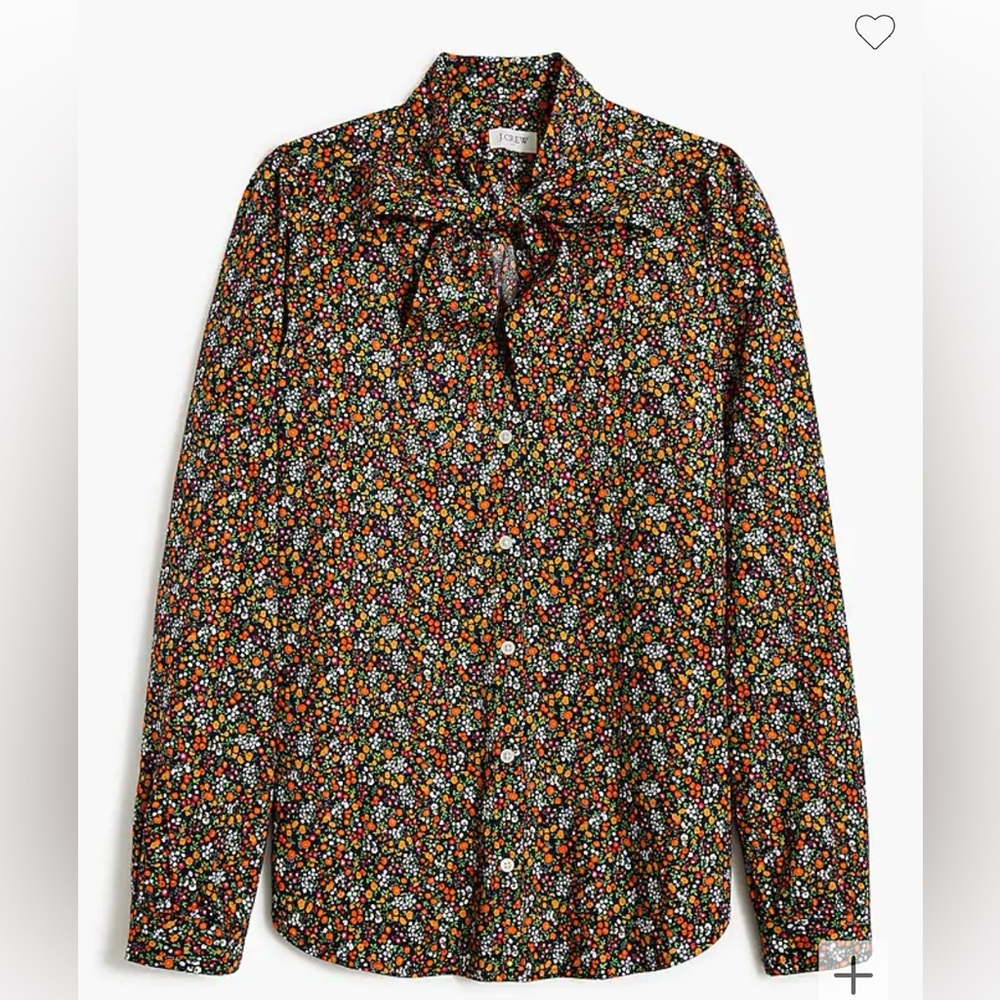 J. Crew Bow Tie-Neck Top - NWT